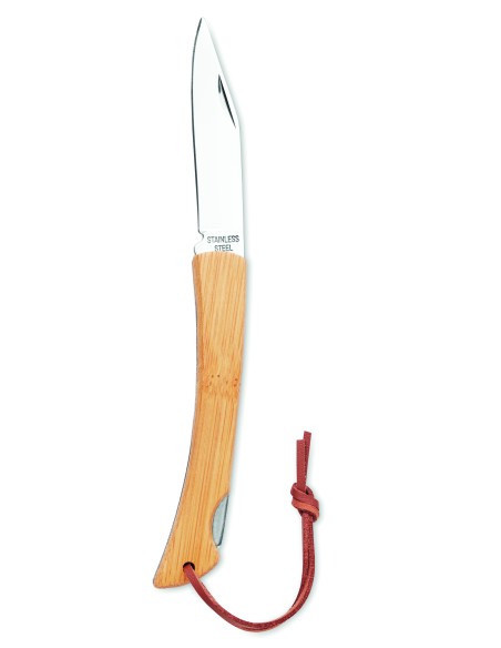 Coltello pieghevole in bamboo