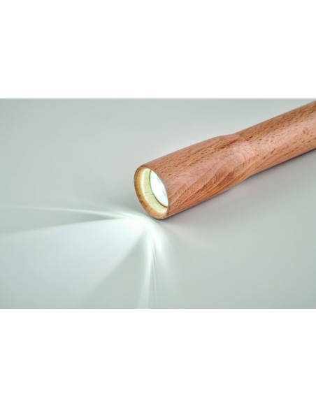 Torcia in legno con luce COB