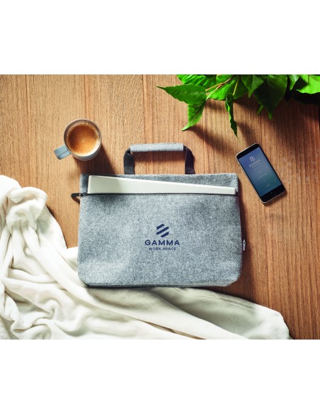 Borsa laptop in feltro RPET