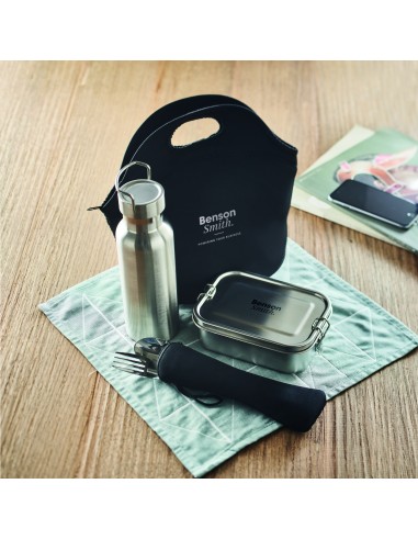 Set da pranzo in acciaio inox