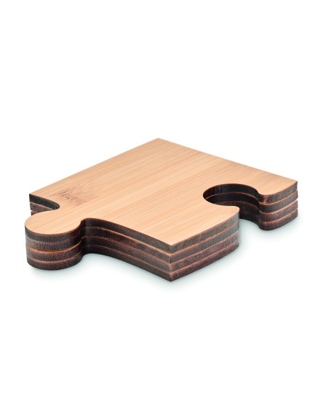 Set di 4 sottobicchieri puzzle