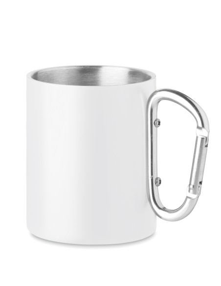 Tazza in metallo c/moschettone