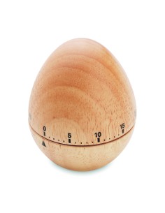 Timer a forma di uovo in legno