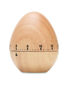 Timer a forma di uovo in legno