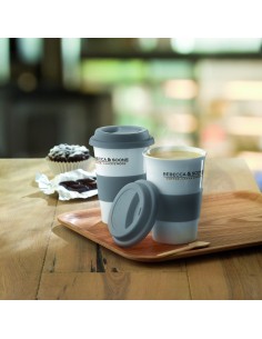 Tazza in ceramica e silicone