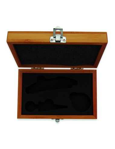 Set vino con scatola in bambu