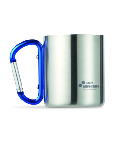 Tazza in metallo c/moschettone