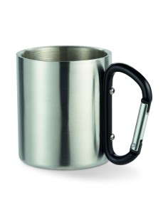 Tazza in metallo c/moschettone