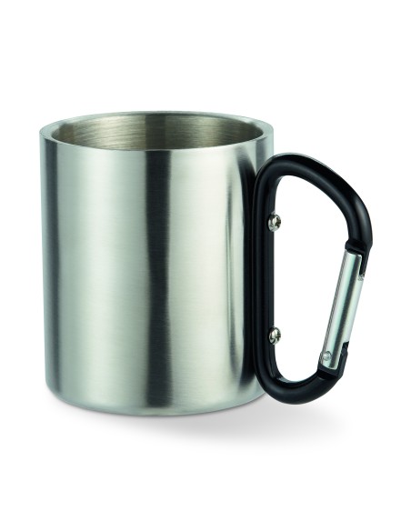 Tazza in metallo c/moschettone