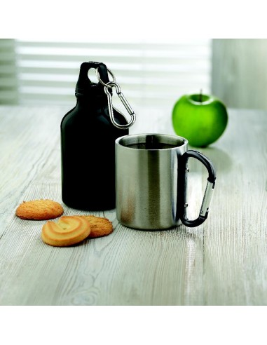 Tazza in metallo c/moschettone