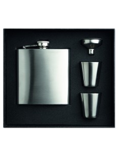 Set fiaschetta con due bicchie