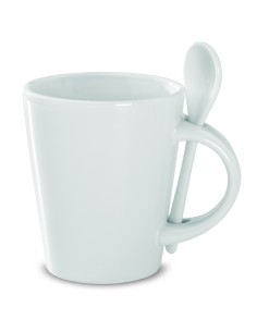 Tazza e cucchiaino in porcella