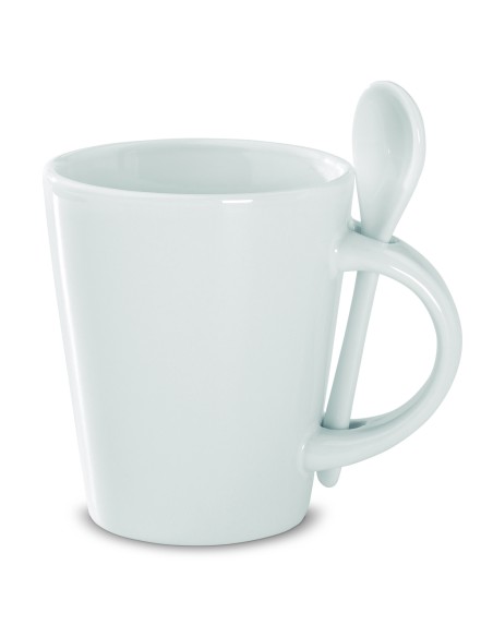 Tazza e cucchiaino in porcella