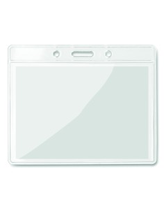 Porta badge trasparente 10x8cm