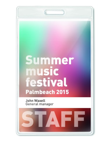 Porta badge trasparente 7,5x12