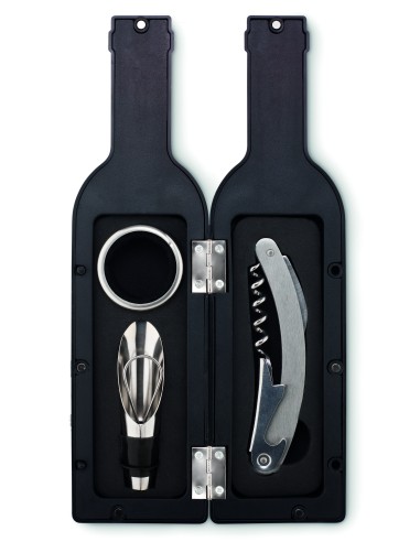 Set vino in box di bottiglia