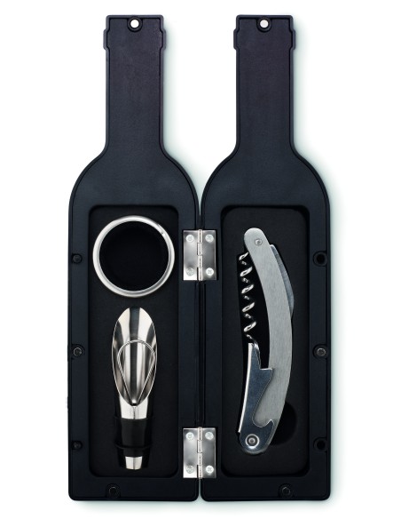 Set vino in box di bottiglia