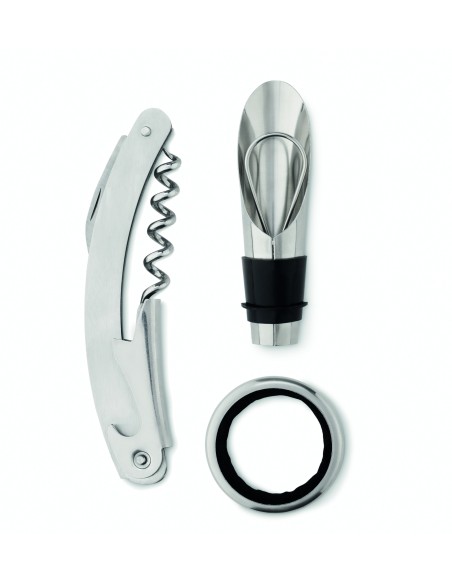 Set vino in box di bottiglia