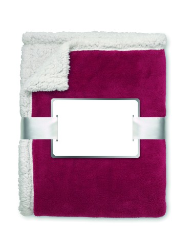 Coperta in pile e sherpa