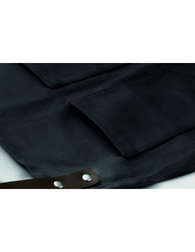 Grembiule rifinito in pelle