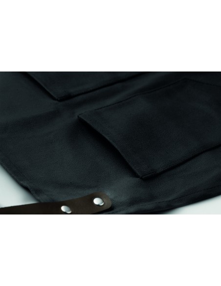 Grembiule rifinito in pelle