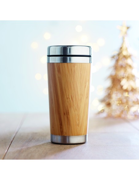 Thermos doppio strato bamboo 400ml