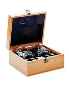 Set whisky in bamboo