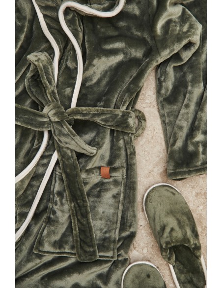 Lussuosa vestaglia VINGA Louis in RPET GRS, taglia S-M