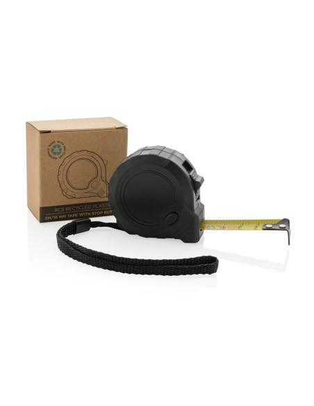 Flessometro 3m/16mm in plastica riciclata RCS con stop