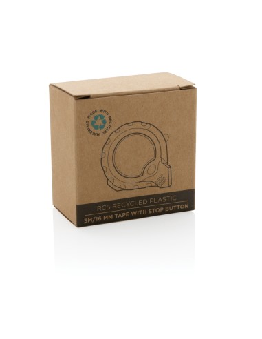 Flessometro 3m/16mm in plastica riciclata RCS con stop