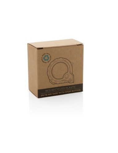 Flessometro 3m/16mm in plastica riciclata RCS con stop