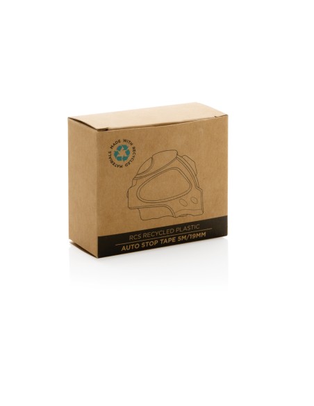 Flessometro autobloccante 5m/19mm in plastica riciclata RCS