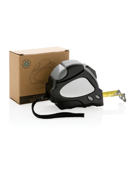 Flessometro autobloccante 8m/25mm in plastica riciclata RCS