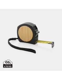 Flessometro 5m/19mm in plastica riciclata RCS e bambù