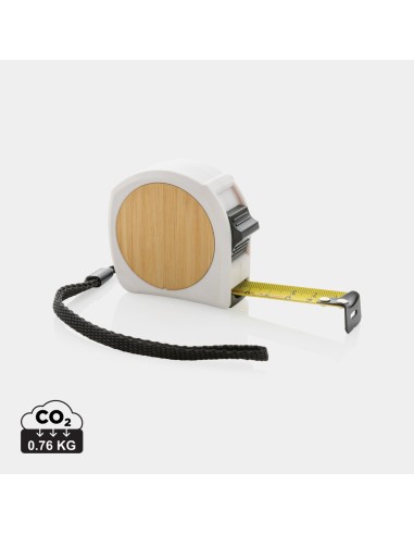 Flessometro 5m/19mm in plastica riciclata RCS e bambù