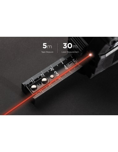 Flessometro 5M con laser 30M Gear X