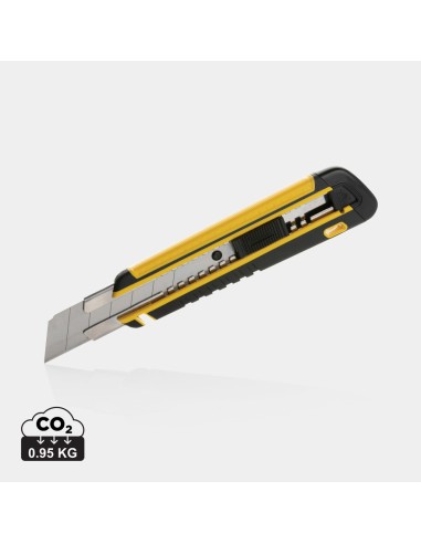 Taglierino heavy duty ricaricabile in plastica riciclata RCS