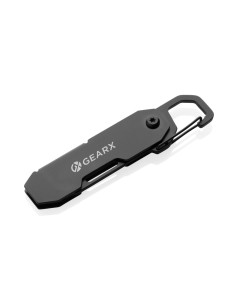 Attrezzo pieghevole e apri pacchi EDC Gear X con moschettone