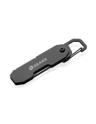 Attrezzo pieghevole e apri pacchi EDC Gear X con moschettone