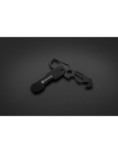 Attrezzo pieghevole e apri pacchi EDC Gear X con moschettone