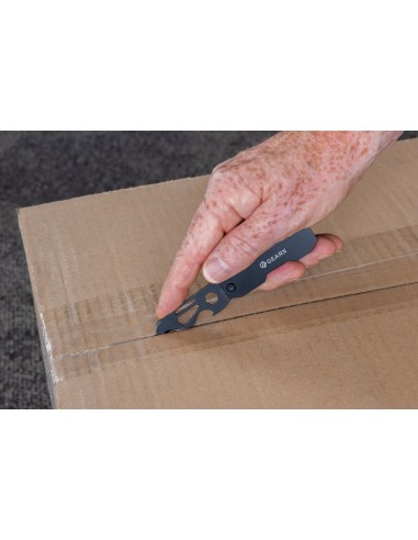 Attrezzo pieghevole e apri pacchi EDC Gear X con moschettone