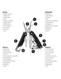 Multiattrezzo Solid con moschettone