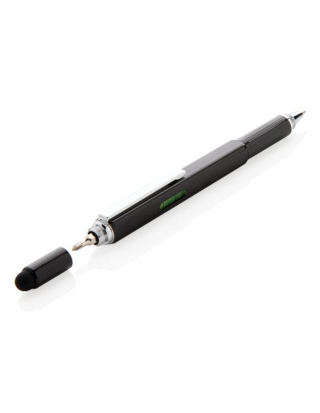 Penna multiattrezzo 5 in 1 in alluminio