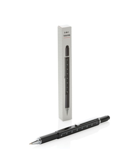 Penna multiattrezzo 5 in 1 in alluminio
