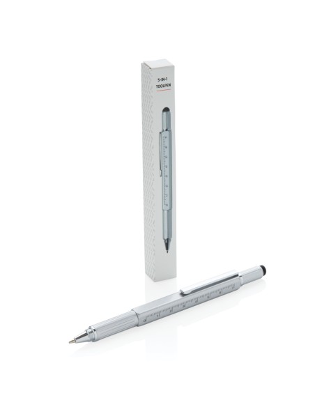 Penna multiattrezzo 5 in 1 in alluminio