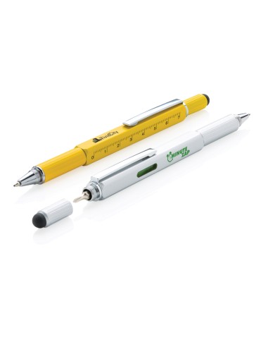 Penna multiattrezzo 5 in 1 in alluminio