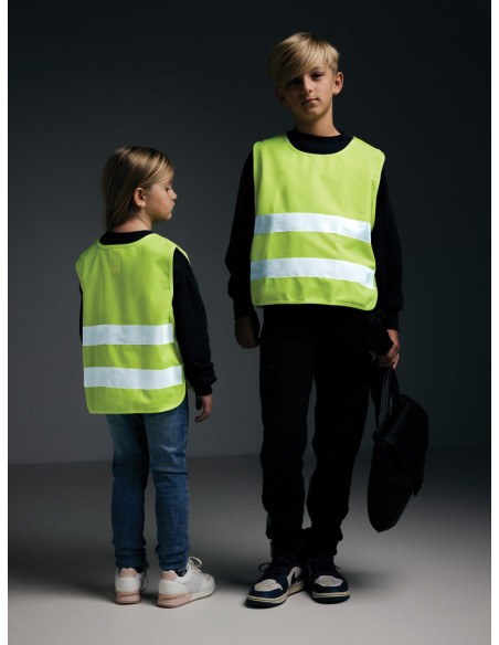 Gilet di sicurezza in PET riciclato GRS 3-6 anni