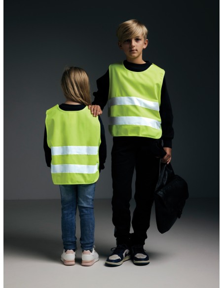 Gilet di sicurezza in PET riciclato GRS 7-12 anni