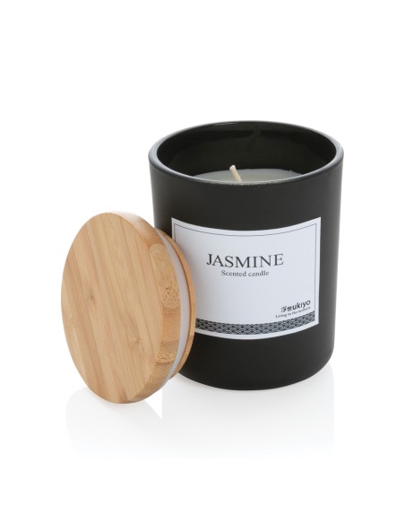 Candela profumata deluxe Ukiyo con tappo in bambù