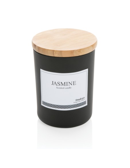 Candela profumata deluxe Ukiyo con tappo in bambù